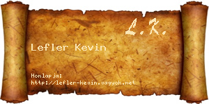 Lefler Kevin névjegykártya