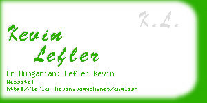kevin lefler business card